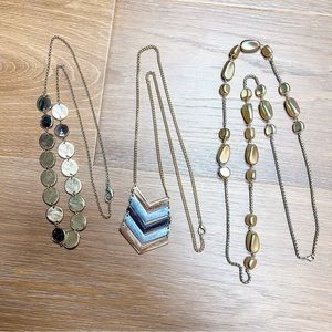 Lot of 3 Long Necklaces